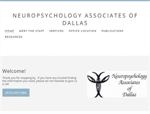 Tablet Screenshot of neuropsychologyassociatesofdallas.com